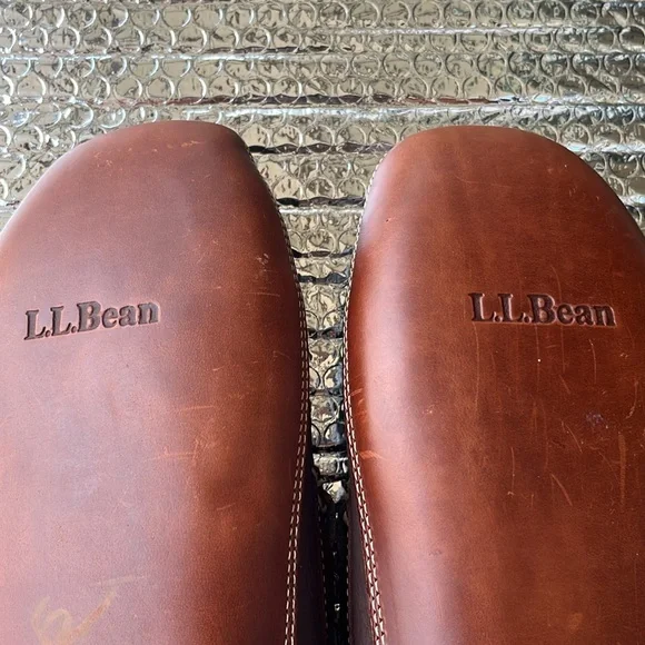 NEW L.L.BEAN Brown Leather Men's Shoes - Picture 8 of 9